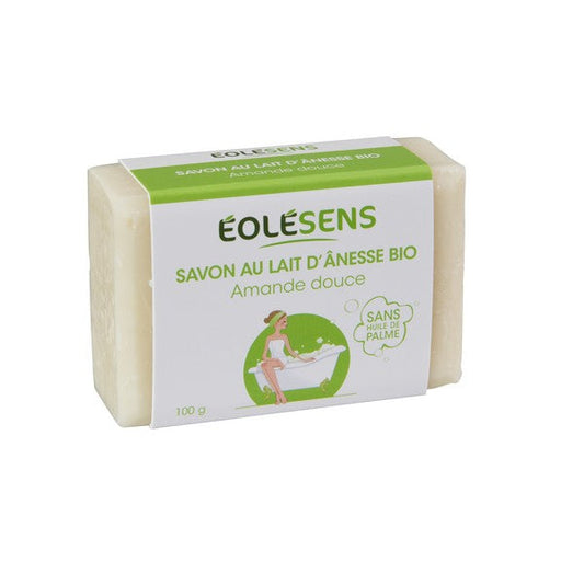 Eolesens -- Savon lait d'ânesse amande douce bio - 100 g